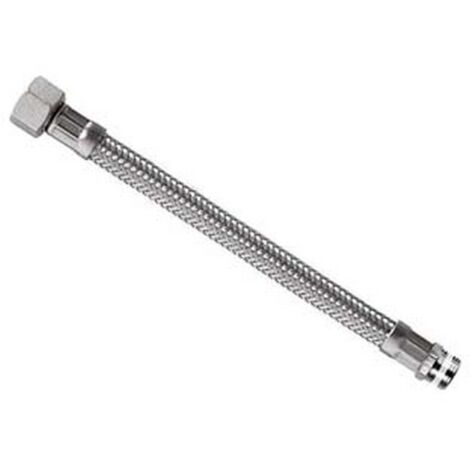 5PZ FLESSIBILE INOX PARIGI M3/8 - F1/2 "FLEXCORE" - M 3/8" F 1/2" cm.30
