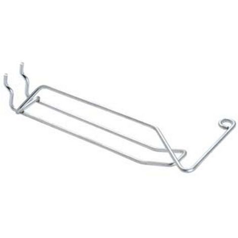 5PZ GANCI A 2 FILI CON PORTAPREZZI SEMPLICI PER PANNELLI FORATI - ø mm.3,8x5x30