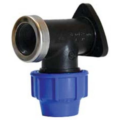 5PZ GOMITO A COMPRESSIONE TERMINALE A MURO 90° PN16 - ø mm.32x1"