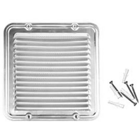 5PZ GRIGLIA AERAZIONE QUADRATA IN ALLUMINIO - cm.14x14