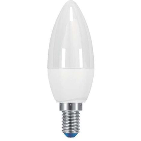 5PZ LAMPADA LED OLIVA OPALE E14   - 7.5w - 2700°K calda - 806 lm - 280°- 38x110