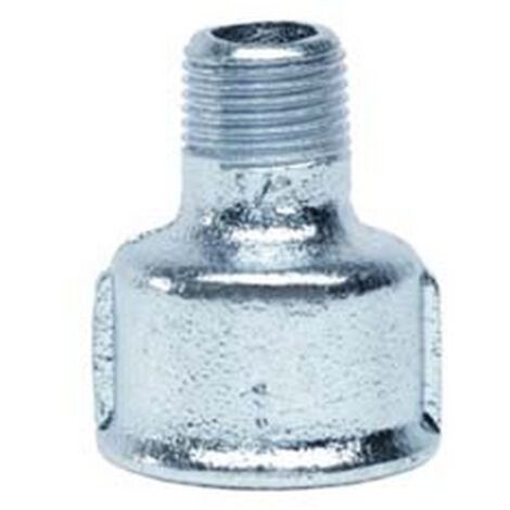 5PZ MANICOTTO RIDOTTO GHISA ZINCATA - F 1" M 1/2"