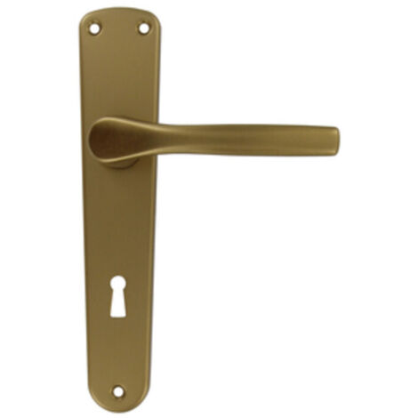 5PZ MANIGLIA ANODIZZATA BRONZO QUADRO 8/70