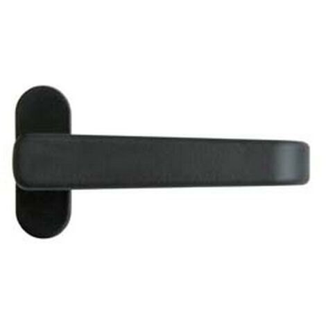 5PZ MANIGLIETTA IN ALLUMINIO VERNICIATO NERO - mm.118x34h.