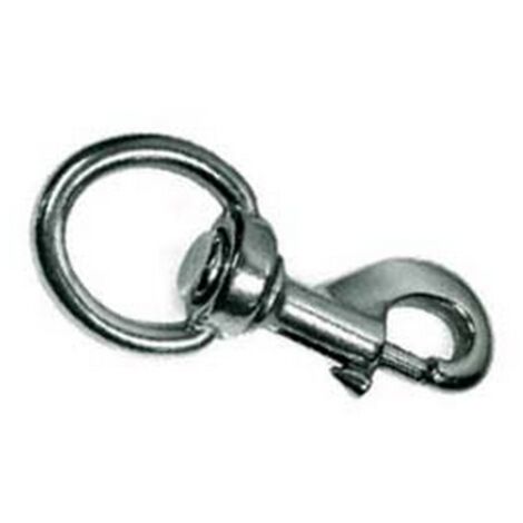 5PZ MOSCHETTONI REDINE CON GIRELLO IN OTTONE NICHELATO - mm.110 con asola da mm
