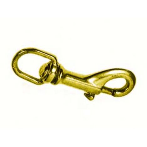 5PZ MOSCHETTONI REDINE LUNGO GIRELLO OTTONE LUCIDO mm65 asola mm10