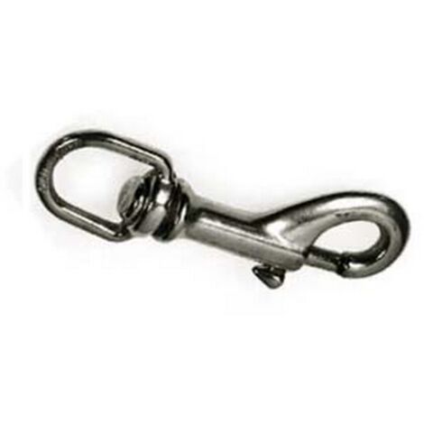 5PZ MOSCHETTONI REDINE LUNGO GIRELLO OTTONE NICHELATO mm77 asola mm12
