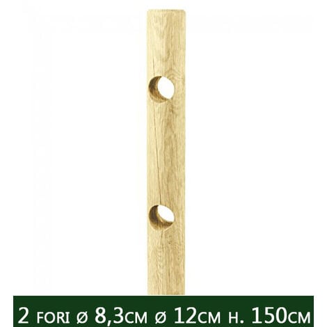 50 pali legno per recinzioni Ø 10x200 cm con punta