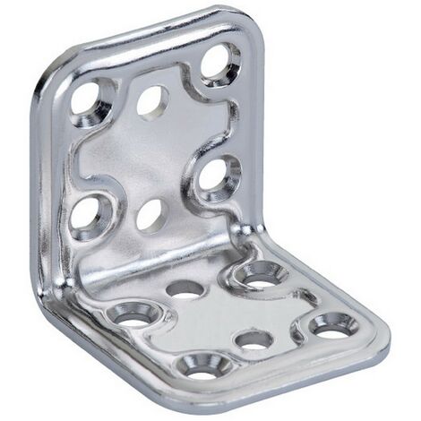 5PZ PIASTRA ANGOLARE INOX ART.746 40X40X40 MM