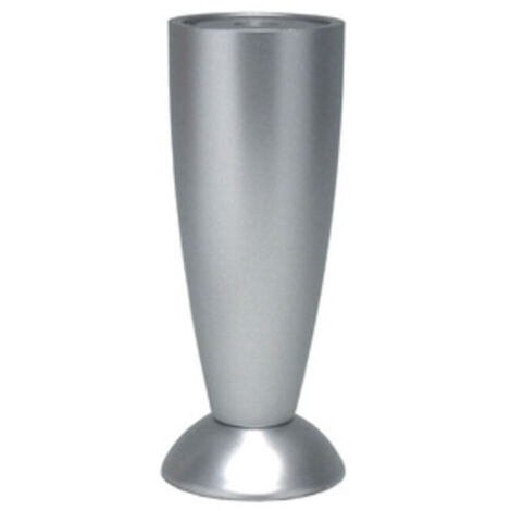 5PZ PIEDINO IN ABS REGOLABILE,ALTEZZA 12 CM ALLUMINIO