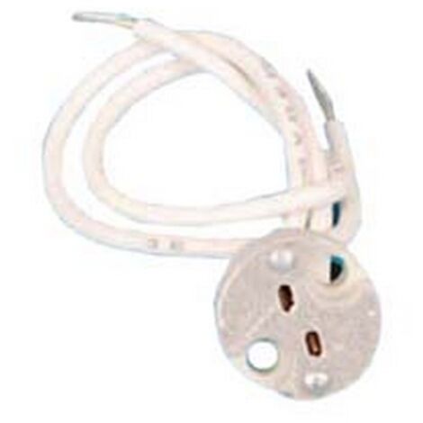 5PZ PORTALAMPADA IN STEATITE PER LAMPADE ALOGENE 12V colore bianco