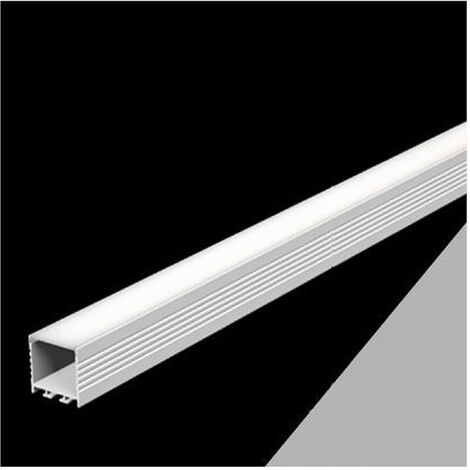 5pz Profilé En Aluminium 2 Mt Linéaire Suspendu En Suspension Pour La Bande Led Al-28