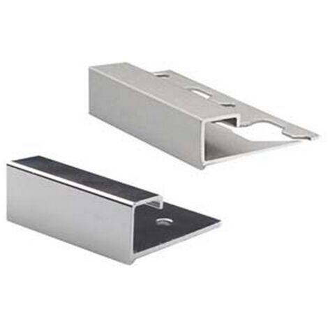 5PZ PROFILO ALUSQUARE MT.2,5 ALLUMINIO  - mm.10 argento lucido