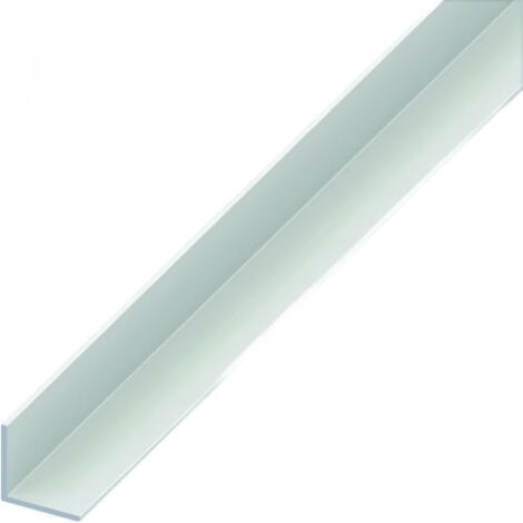 5PZ PROFILO ANGOLARE ALLUMINIO Bianco mm. 25x25x1 mt. 2