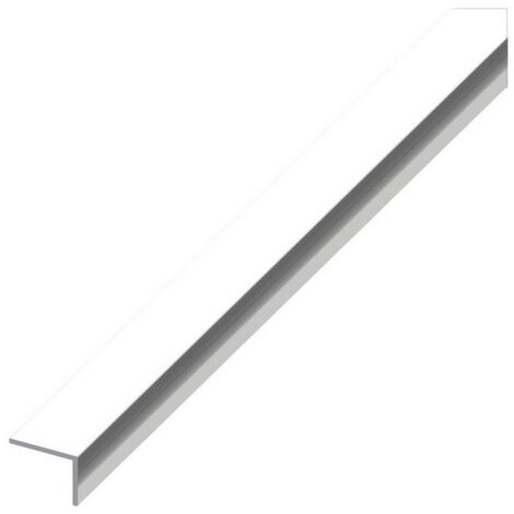 5PZ PROFILO ANGOLARE ALLUMINIO (lati disuguali) Argento Cromato mm. 30x15x1 mt.