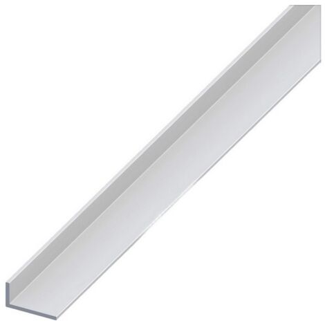 5PZ PROFILO ANGOLARE ALLUMINIO (lati disuguali) Argento Satinato mm. 20x10x1 mt
