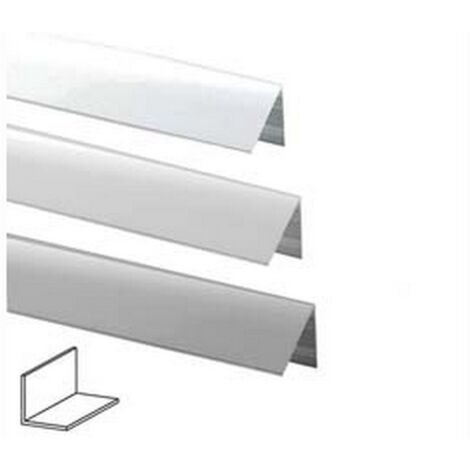 5PZ PROFILO ANGOLI UGUALI IN ALLUMINIO  - mm.20x20 mt.1 argento