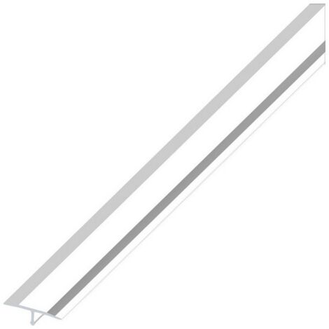 5PZ PROFILO DI COPERTURA GIUNTI ALLUMINIO Argento Cromato mm. 14x2,5 mt.