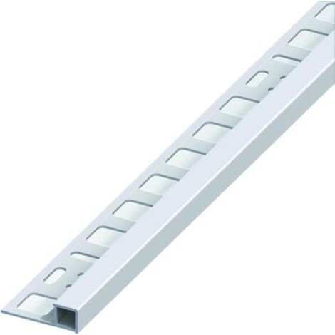 5PZ PROFILO QUADRATO CHIUSO JOLLY ALLUMINIO Argento Satinato mm. 12,5x2,5 mt.