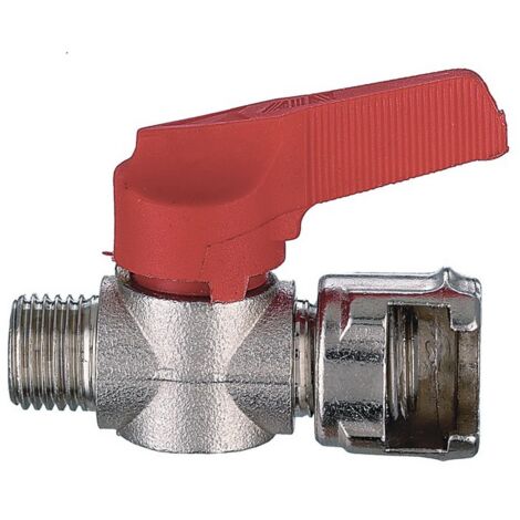 5PZ RUBINETTO DI LINEA CON DADO PER COMPRESSORI 1/4M