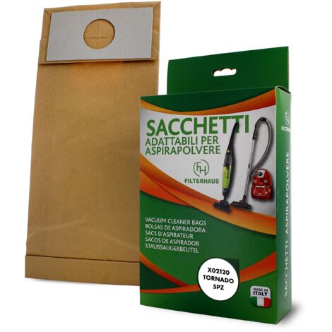 5PZ SACCHETTI IN CARTA SCOPA ASPIRAPOLVERE TORNADO MAGIC ONE