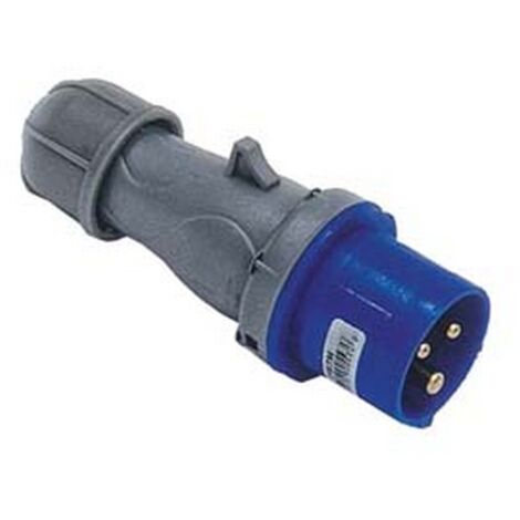 5PZ SPINA INDUSTRIALE VOLANTE BLU 2P+T CEE IP44 -16A colore blu