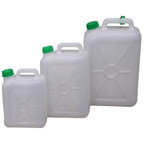 5PZ TANICA IN PLASTICA PER ALIMENTI lt.10 (cm. 14,5x24x37 h)