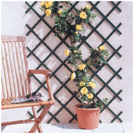 Relaxdays Set 3 Tralicci Estensibili in Plastica, Grigliato per Piante  Rampicanti, Giardino e Balcone, 250 cm, Bianco