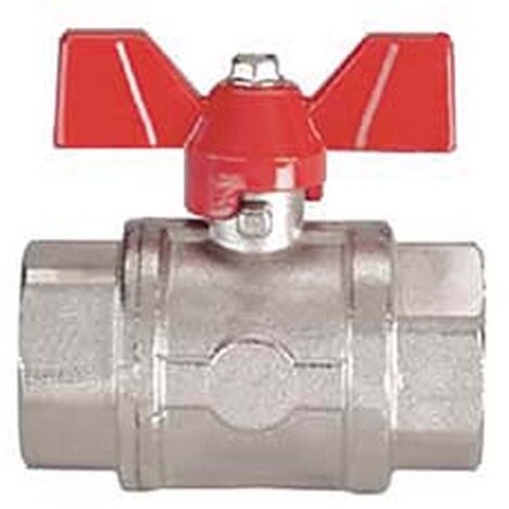 5PZ VALVOLA A SFERA F/F CON MANIGLIA A FARFALLA - FF 3/4"