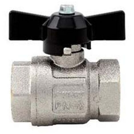 5PZ VALVOLA A SFERA F/F CON MANIGLIA A FARFALLA "IDEAL" ART.092 - FF 3/8" - pressione esercizio 50 bar