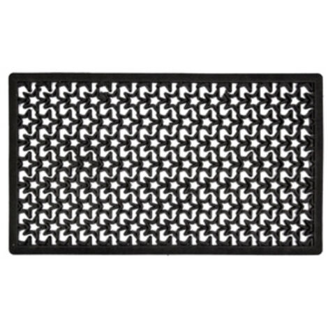 5PZ ZERBINO STELLATO NERO CON BORDO 40X70 CM