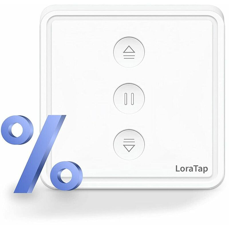 5th Gen】Percent Connected Roller Shutter Switch, Smart Wifi Curtain Blinds Switch, Compatible with Alexa Google Home, Wall Motor Smart Timer