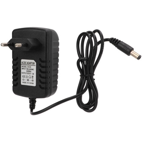 5V 3A Leichtes, hocheffizientes Netzteil mit internem Pluspol und externem Minuspol, 5V DC-Ladegerät, EU-Stecker 100–240V