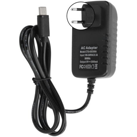 5V 3A USB-C Netzteil für Raspberry Pi 4, 15W Netzteil mit europäischem Stecker