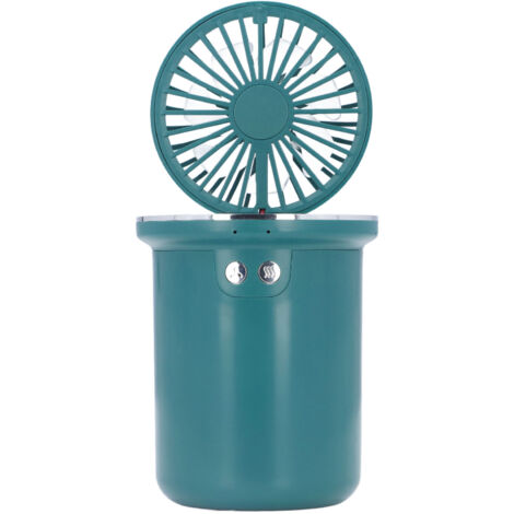 5V/5W USB-Luftbefeuchter-Ventilator, Doppelfunktion für den Schreibtisch mit 35ml Nebelausstoß und 280ml Tank, multifunktional für den Arbeitsplatz.