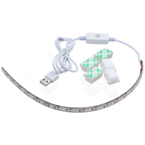 5V 6500K 30cm LED Light Strip US Plug 110‑240V