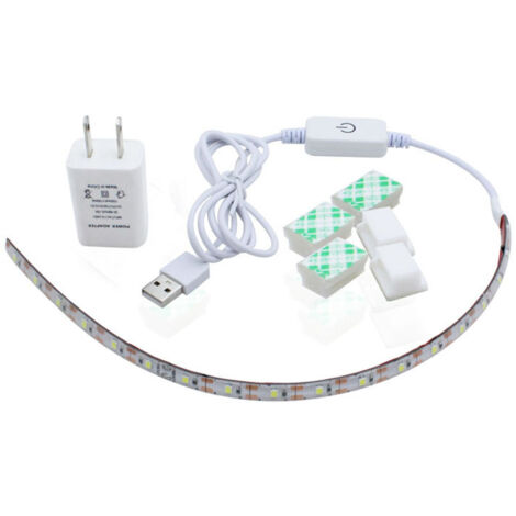 5V 6500K 30cm LED-Streifen mit US-Stecker, 110-240V - Flexibler Lichtstreifen