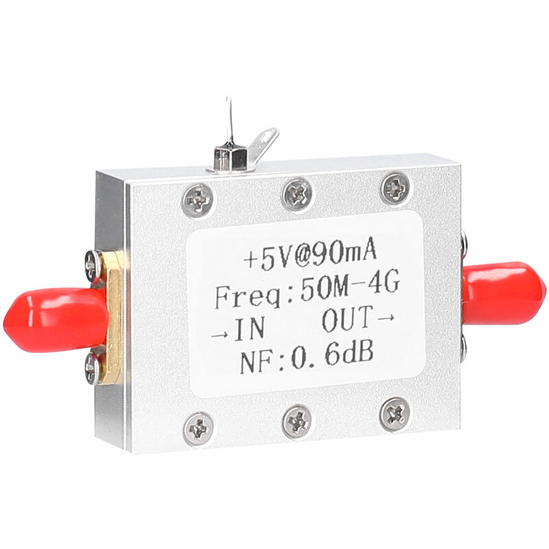 

+ 5V @ 90mA Amplificador de bajo ruido Modulo de radioaficionado LNA 50M-4GHz Frecuencia NF = 0.6dB RF FM HF VHF / UHF Ham Radio -110dBm, Multicolor,