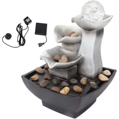 5V-Tischbrunnen mit Wasserfall für Tisch- und Zen-Gartendekoration