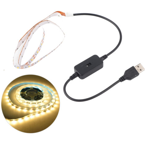 5V USB-LED-Streifenleuchte für Schränke mit Bewegungsmelder, warmes Licht für Kleiderschränke und Flure, 0,5 Meter
