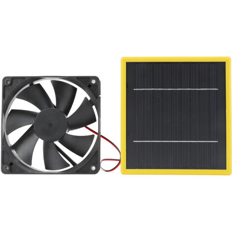 5W 12V Tragbarer Solarventilator mit Ständer für Hühnerstall und Gewächshaus – Integriertes Solarpanel