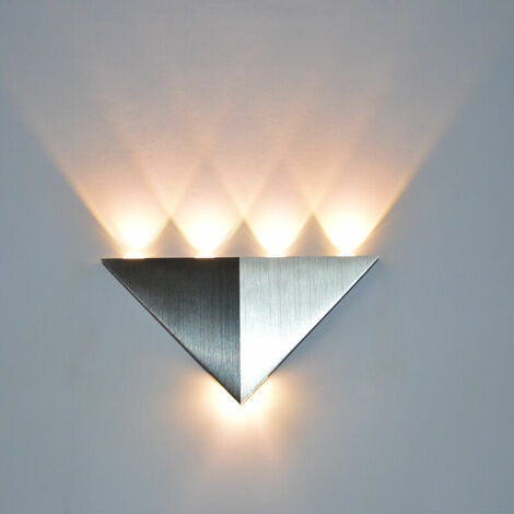5W Aluminium Dreieck LED Wandleuchte Ac90-265v High Power LED Moderne Innenbeleuchtung (Warmweiß)