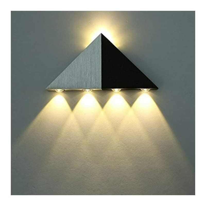 5W LED Indoor Wall Sconce Triangle Light Modern Original Design Aluminum Alloy Bedroom Hallway Living Room Decorative Light-Warm White