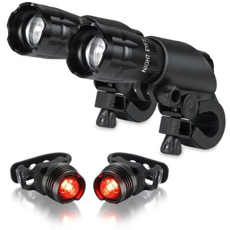 5W Mountainbike-Scheinwerfer-Set, Fahrrad-Taschenlampe, wiederaufladbar mit Zoom, starkes Licht (Stil 2)