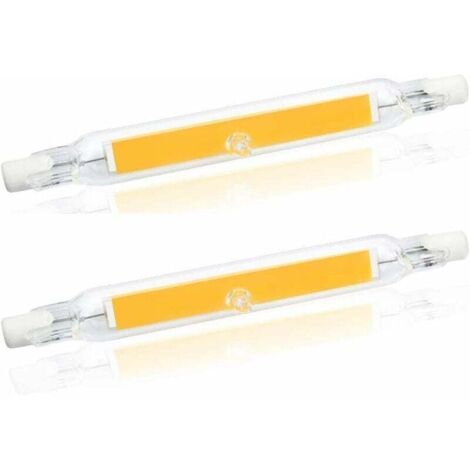 5W R7S 78MM Ampoule LED de J78 COB filament, 500 lumens 360 degrés, ampoule halogène 30W 48W 50W équivalent, parfait pour maison, cuisine, pièce, balcon, bureau, etc (2pcs, Blanc Chaud 2700K)