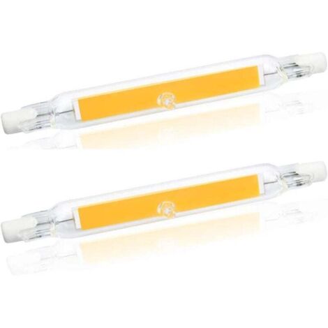 5W R7s 78MM Ampoule LED de J78 COB filament, 500 lumens 360 degrés, ampoule halogène 30W 48W 50W équivalent, parfait pour maison, cuisine, pièce, balcon, bureau etc(2pcs, Lumière du jour 4000K) [Class
