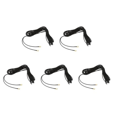 5X 10M Extension Cable SMA Male to MM Connector Rf Coaxial Pigtail Rg174, Gold