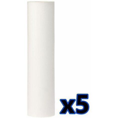 5x anti-sédiment 10 "cartouche de 5um filtre à eau en polypropylène élimine les solides