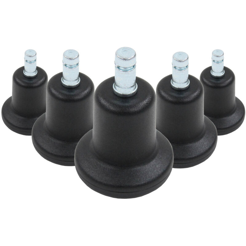 5x Bodengleiter Stand Klein No. 10 Stift 10mm / 50mm Standfüße (5er Pack) Hjh Office