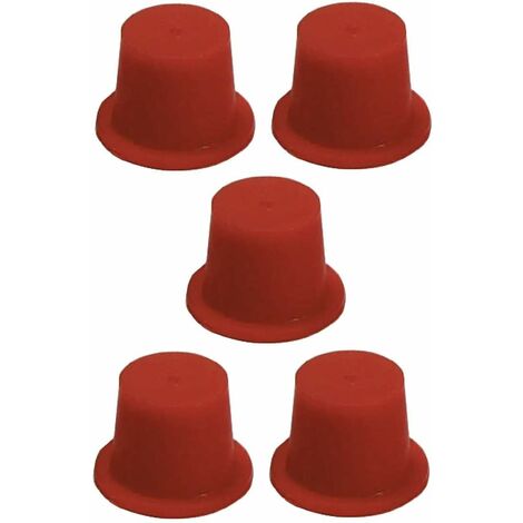 5x bouchon anti poussière hydraulique rouge 20,7mm - 23mm embout capuchon protection raccord à sertir tube